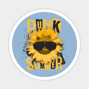 SUNFLOWER IN SHADES - PUNK SUMMER Magnet